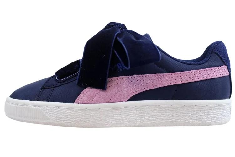 Кеды женские PUMA Basket Heart Nylon, blue depths, 38.5 EU