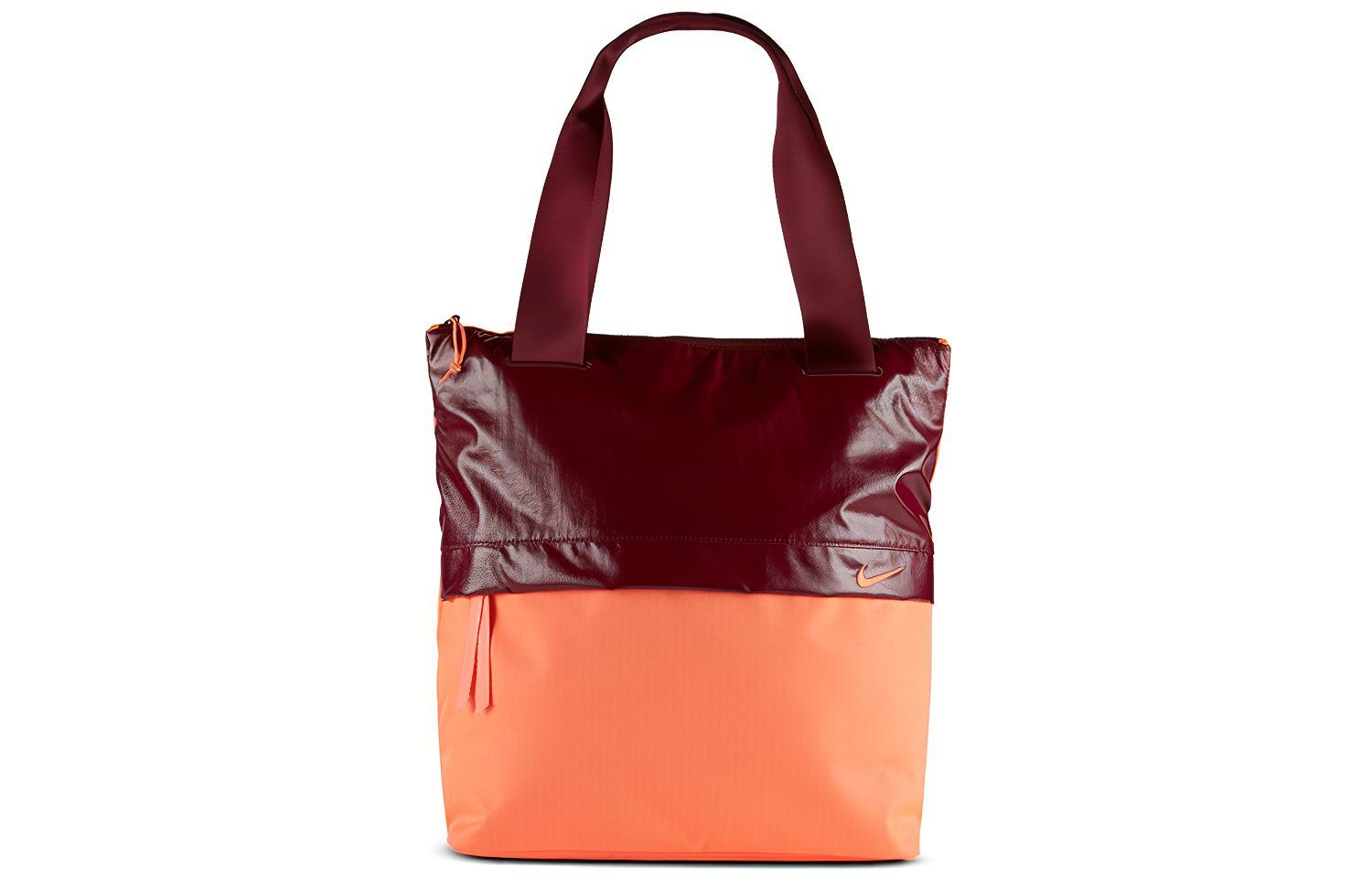 Сумка женская Nike BA6171-638 темно-бордовая/ярко-оранжевая
