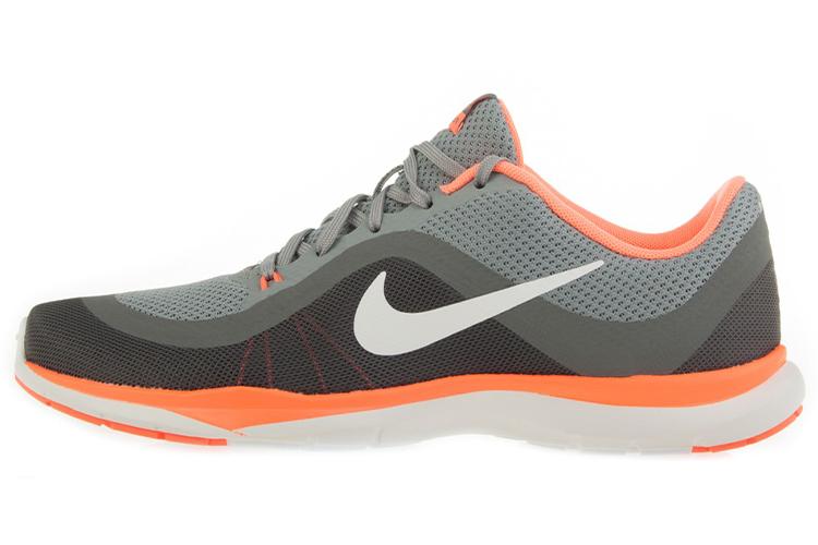 Кроссовки женские Nike Flex Trainer 6 серые, оранжевые, белые, 36 EU