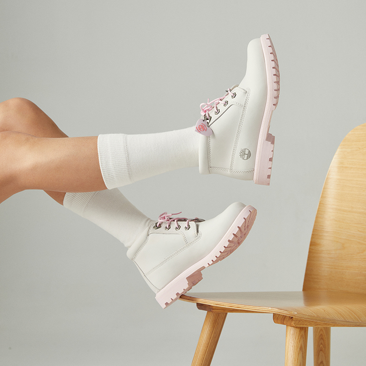 Ботинки женские Timberland Nellie Chukka серо-розовые, 38.5 EU