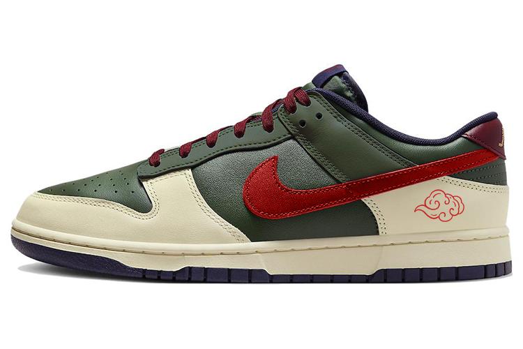 Кеды мужские Nike Dunk Low Dragon Ball белые и зелёные, 45 EU