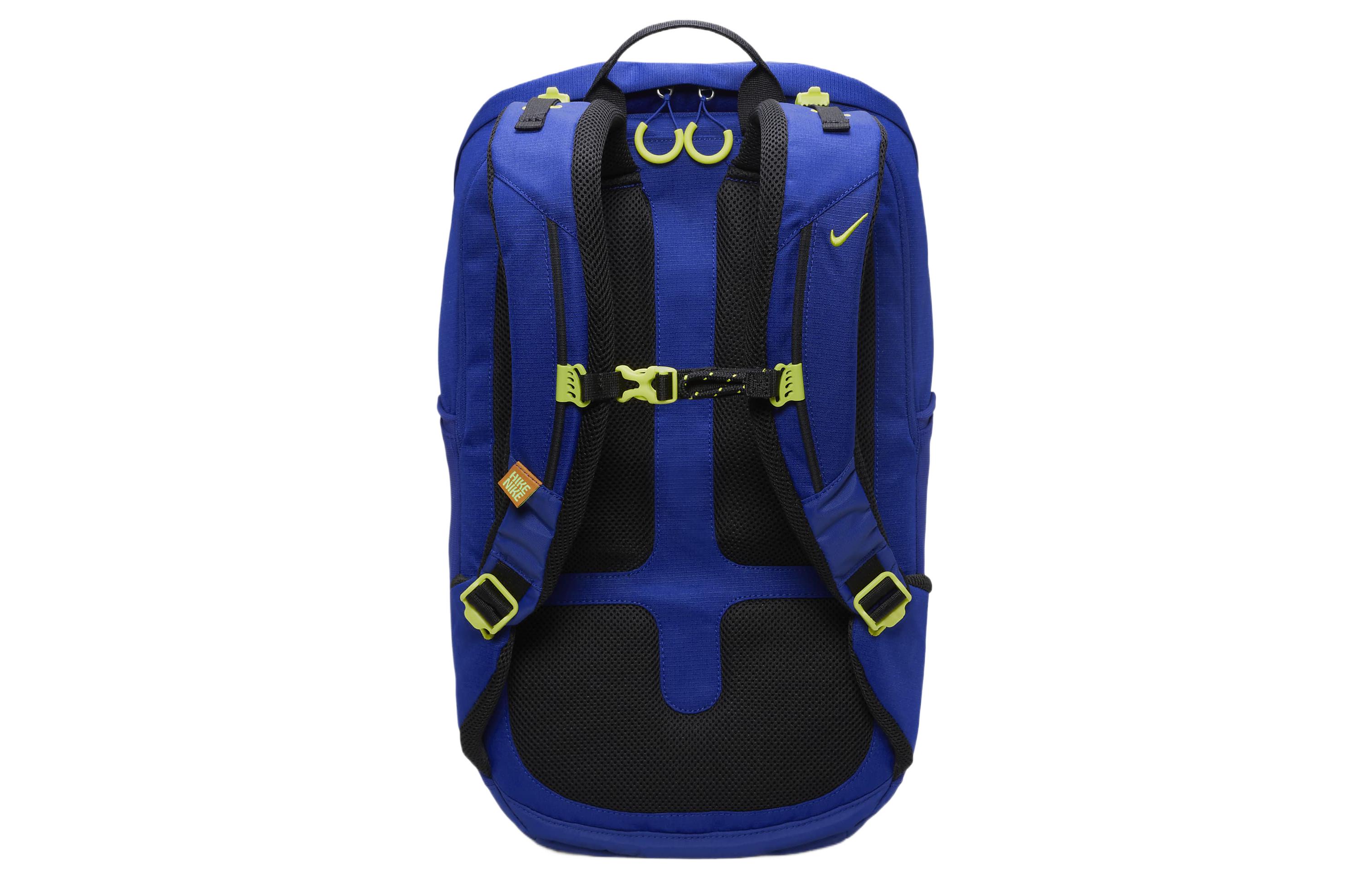 Рюкзак унисекс Nike DJ9677-455 темно синий черный неоново зеленый