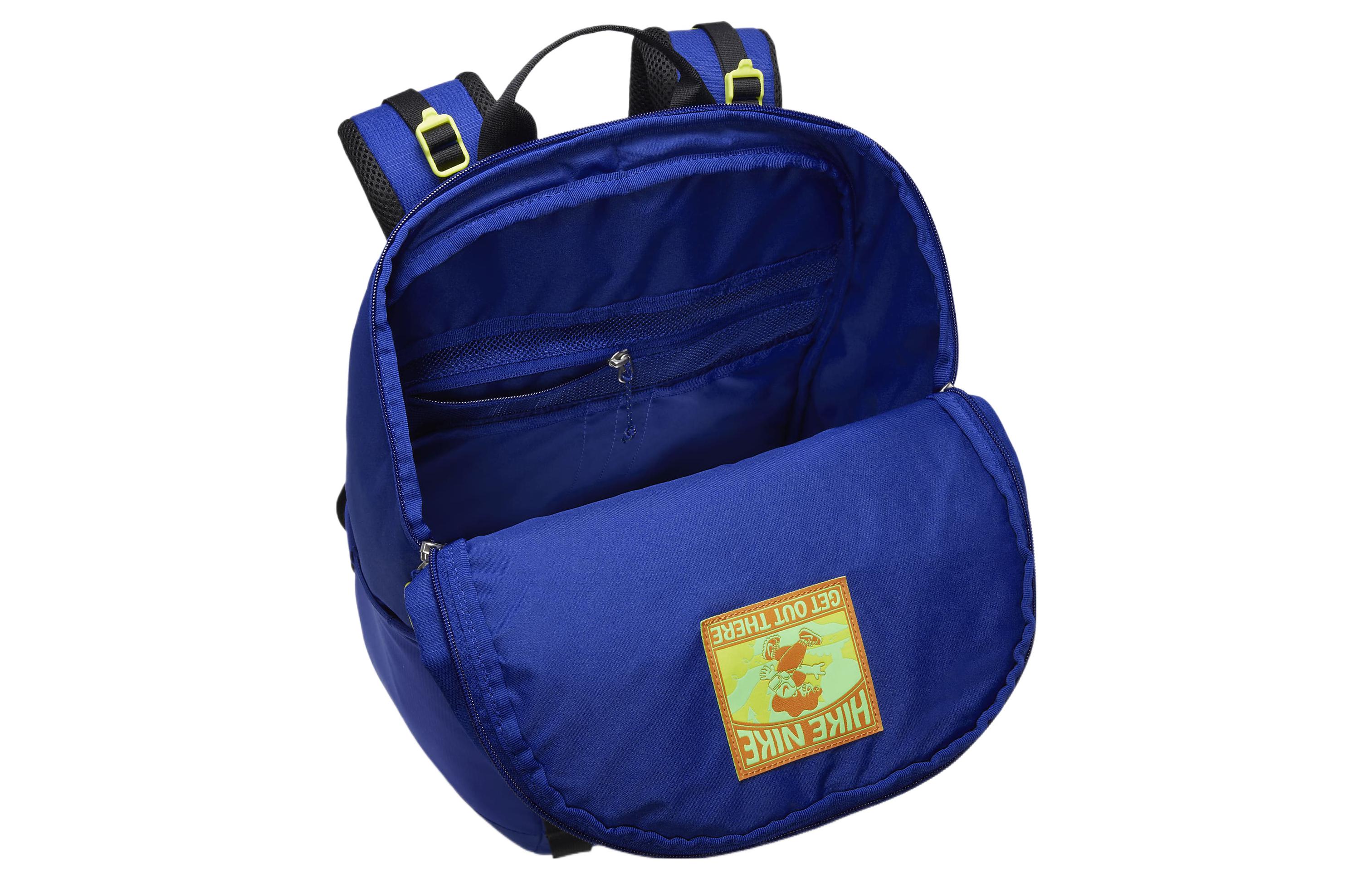 Рюкзак унисекс Nike DJ9677-455 темно синий черный неоново зеленый