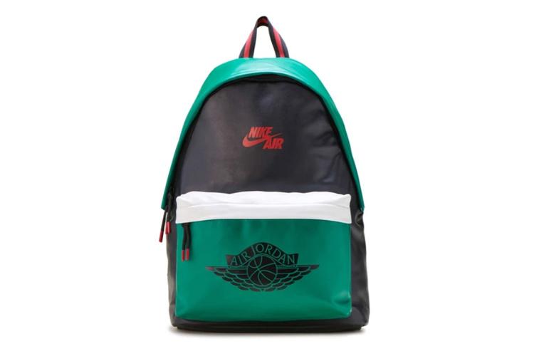 Рюкзак унисекс Jordan 9A0390-085 черный, зелёный, мультицветный