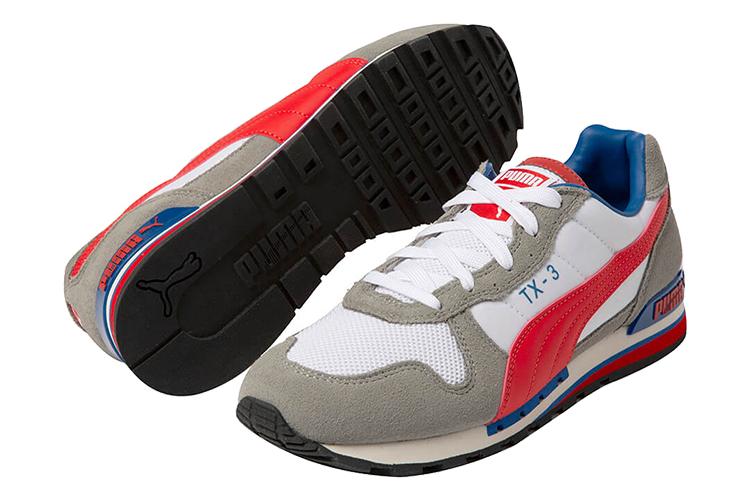 Кроссовки унисекс PUMA Tx 3 красные, синие, белые, 35.5 EU