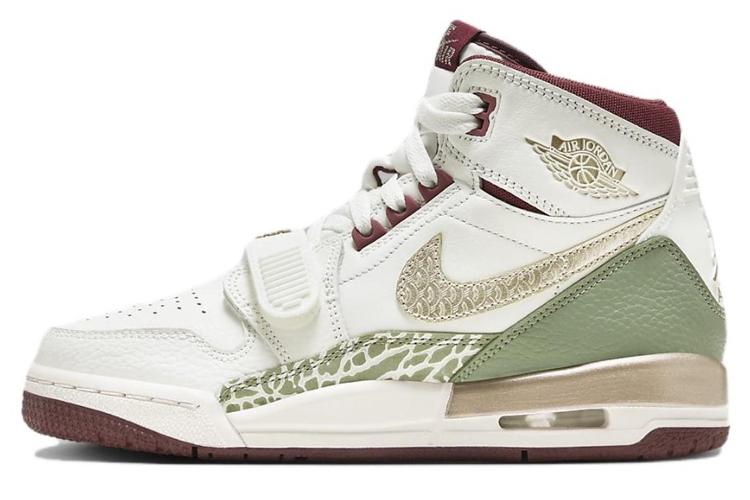 Кроссовки женские Jordan Legacy 312 High белые и красные, 35.5 EU