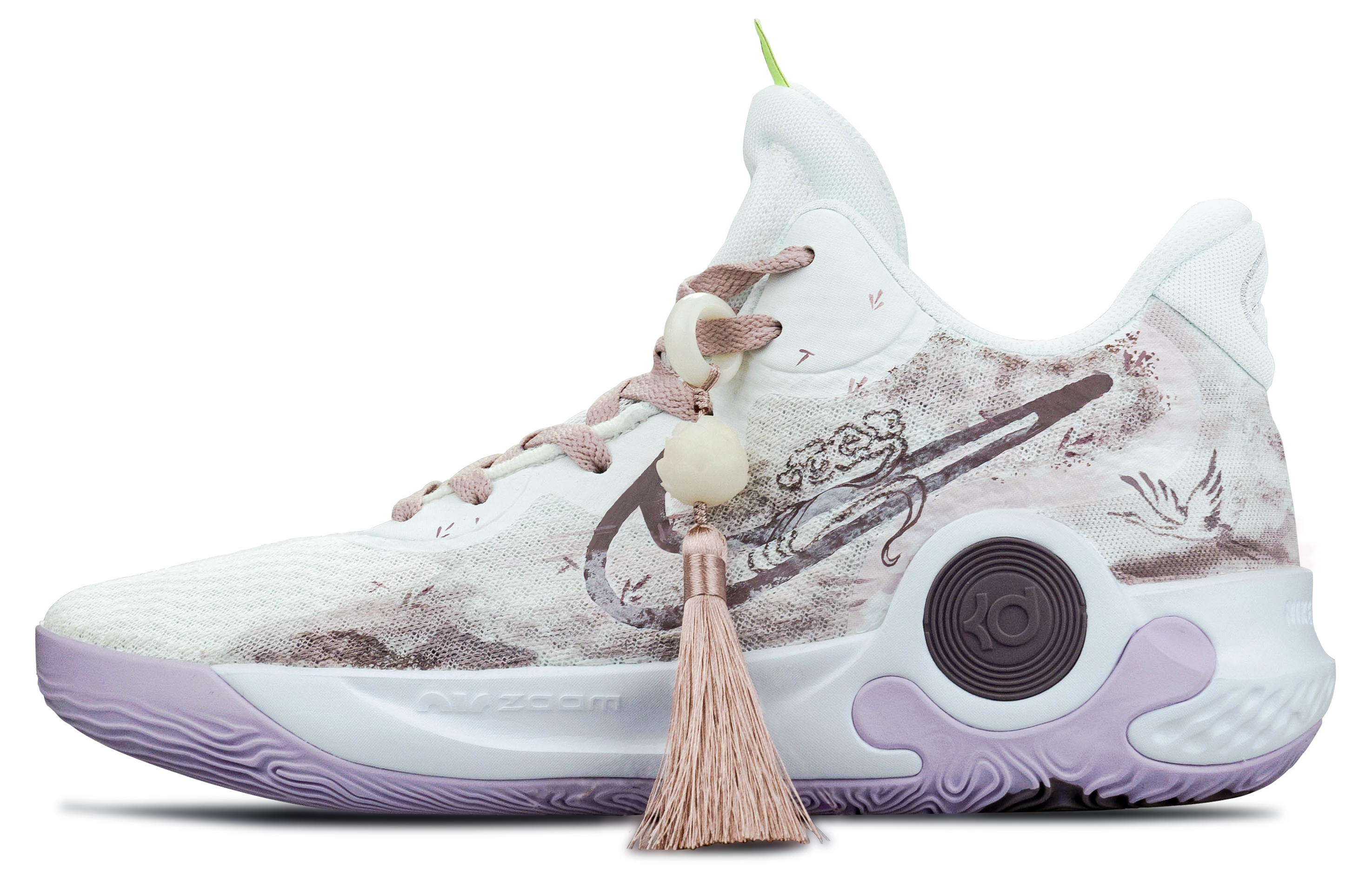 Кроссовки унисекс Nike Trey 5 Vintage белый/фиолетовый/розовый, 40 EU