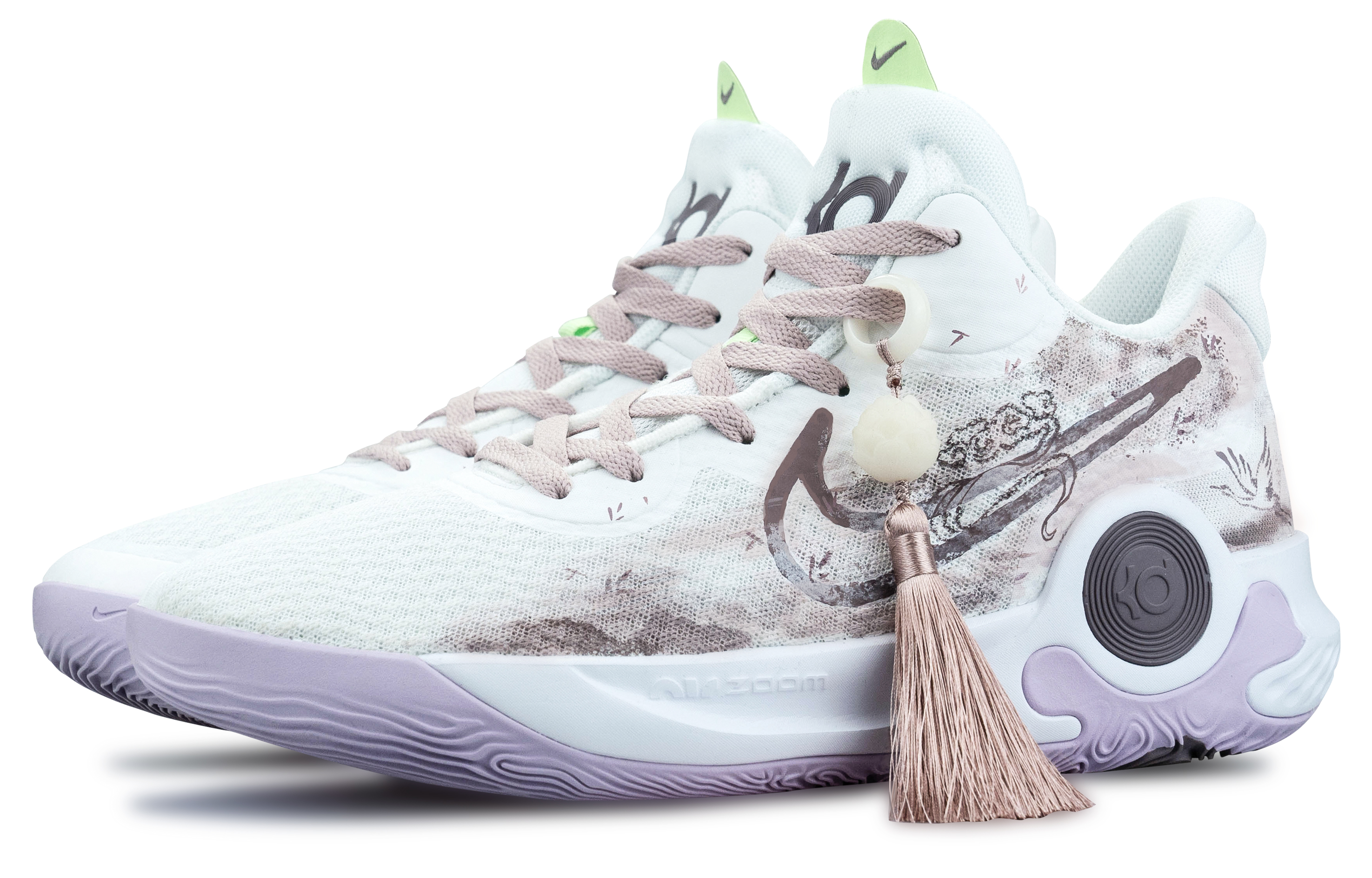 Кроссовки унисекс Nike Trey 5 Vintage белый/фиолетовый/розовый, 40 EU