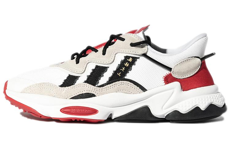 Кроссовки унисекс Adidas Ozweego Bait X Street Fighter Ryu белые-бежевые, 43 1/3 EU