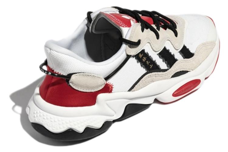 Кроссовки унисекс Adidas Ozweego Bait X Street Fighter Ryu белые-бежевые, 43 1/3 EU