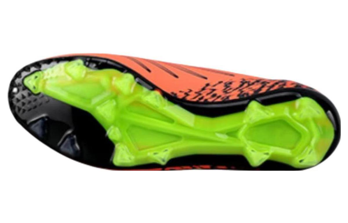 Футбольные бутсы мужские New Balance Furon V7 оранжево-неоново-зелёные, 44 EU