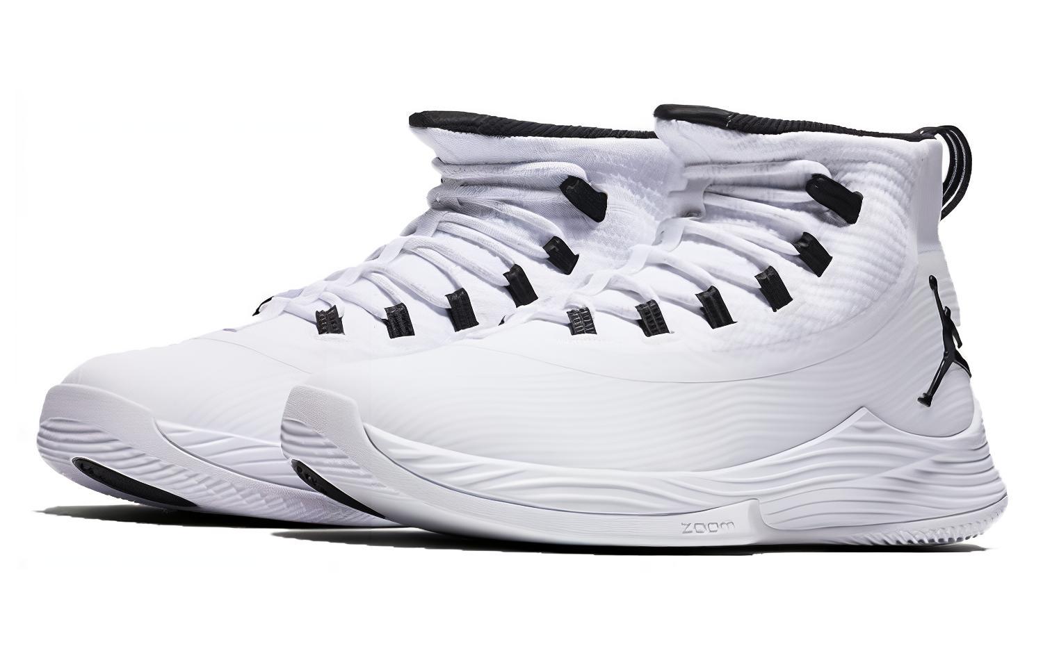 Кроссовки мужские Air Jordan Ultra Fly 2 X белые, черные, 47.5 EU