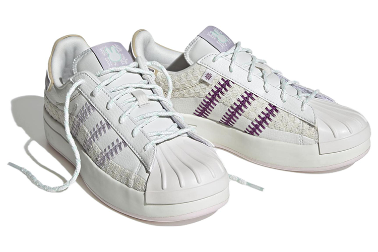 Кеды женские Adidas Superstar Ayoon crystal white silver, 36 2/3 EU