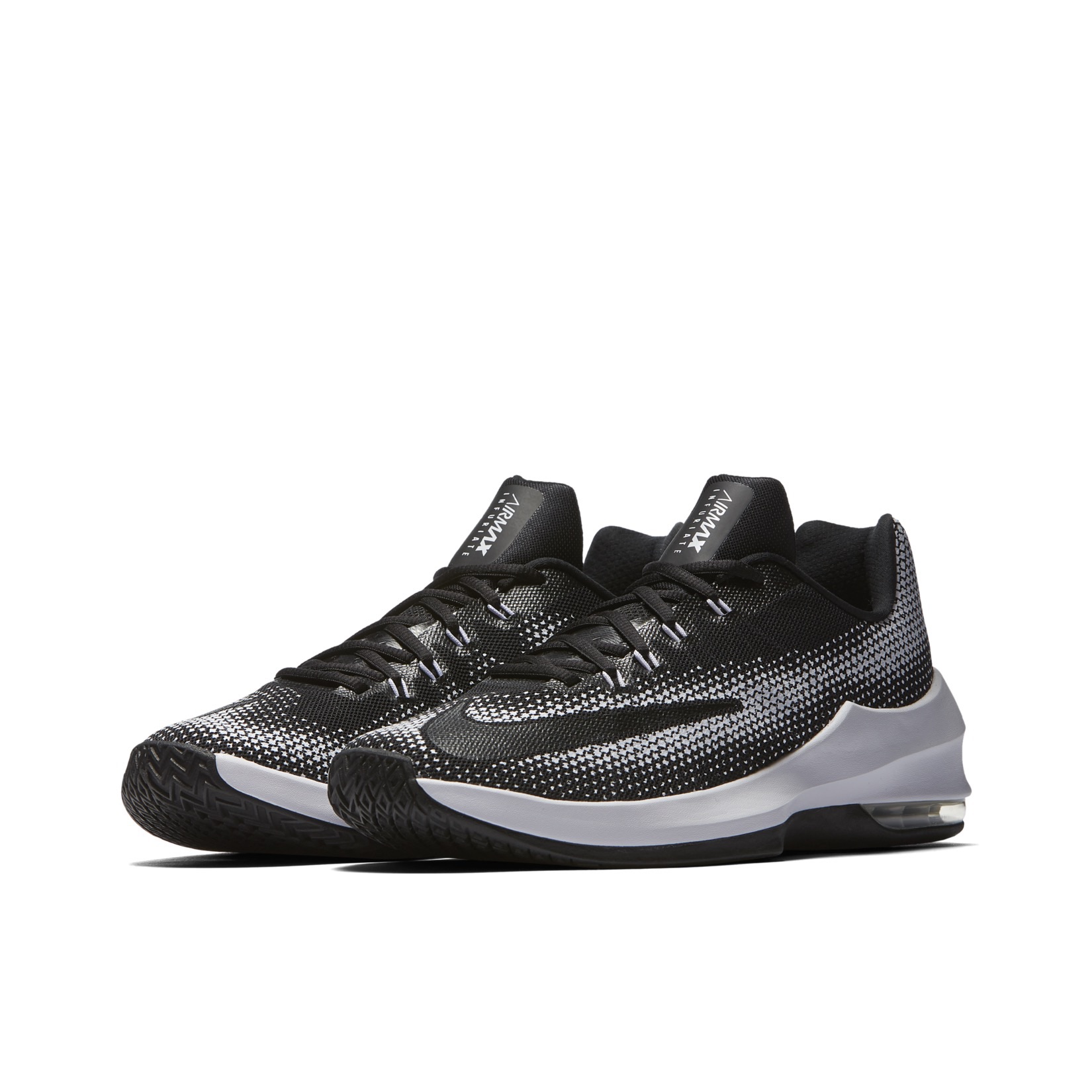 Кроссовки мужские Nike Air Max Infuriate черно-белые, 45 EU