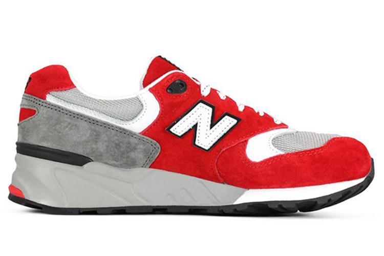 Кроссовки мужские New Balance ML999, красные-серые, 43 EU