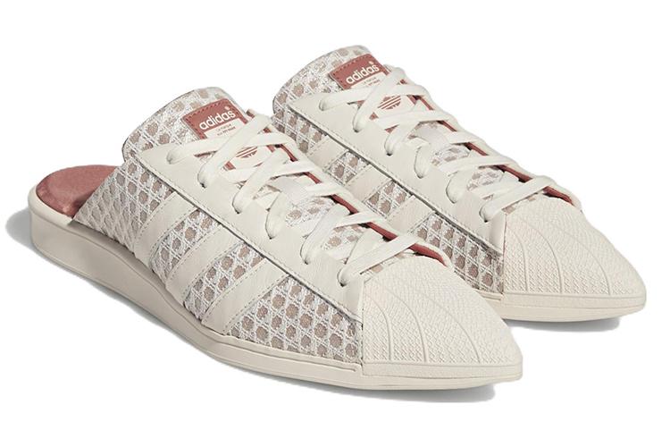 Шлепанцы женские Adidas Superstar Mule Ivytopia белые-бежевые, 37 1/3 EU