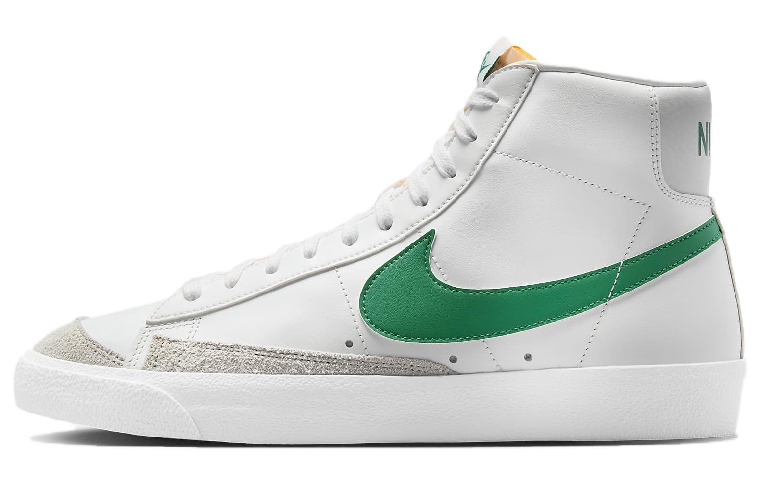 Спортивные кеды мужские Nike Blazer Mid '77 Vintage белые, зеленые