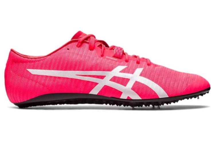 Кроссовки унисекс ASICS Metasprint розовые и белые, 42 EU