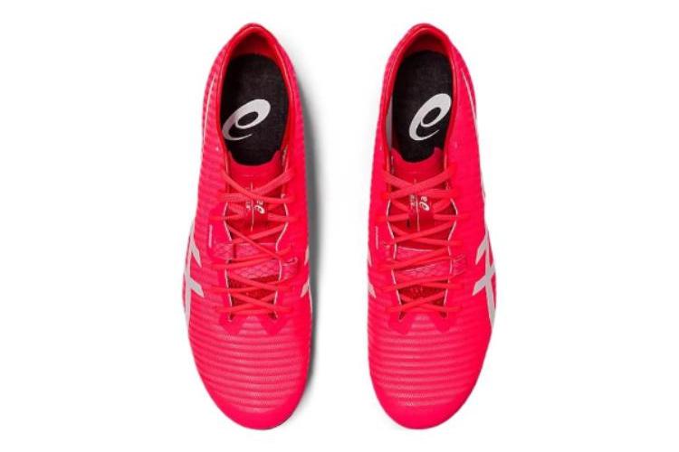 Кроссовки унисекс ASICS Metasprint розовые и белые, 42 EU