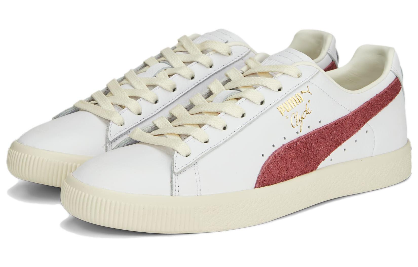 Кеды унисекс PUMA Clyde Base белые, 40.5 EU