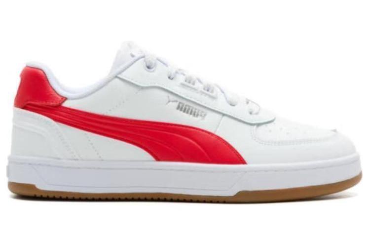 Кеды унисекс PUMA Caven 20 Lux белые, красные, 41 EU