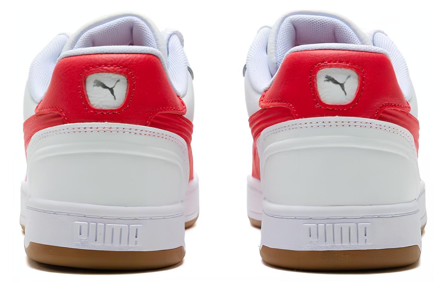 Кеды унисекс PUMA Caven 20 Lux белые, красные, 41 EU