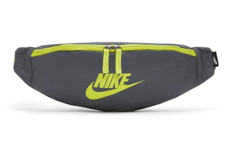 Сумка Nike Heritage Polyester Sling Bag серый желто-зеленый