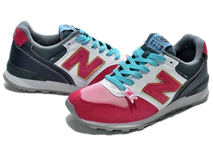 Кроссовки женские New Balance NB 996 белые, фиолетовые, 39 EU