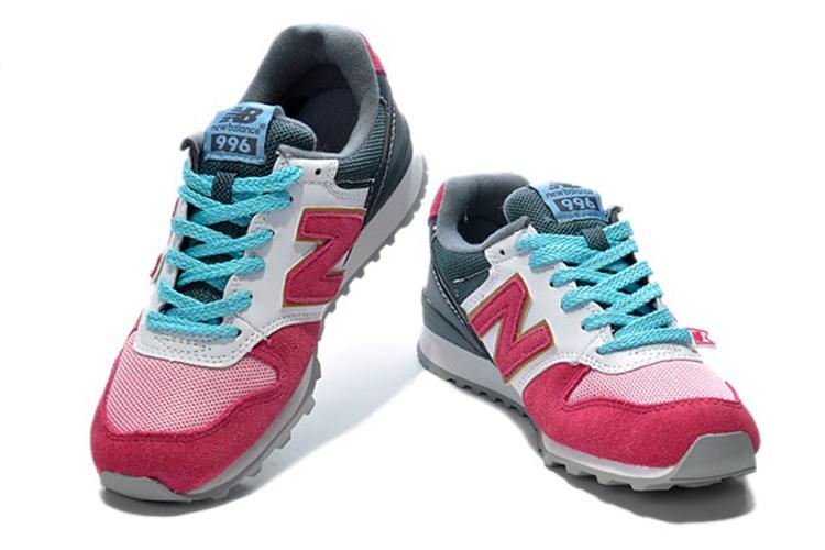 Кроссовки женские New Balance NB 996 белые, фиолетовые, 39 EU