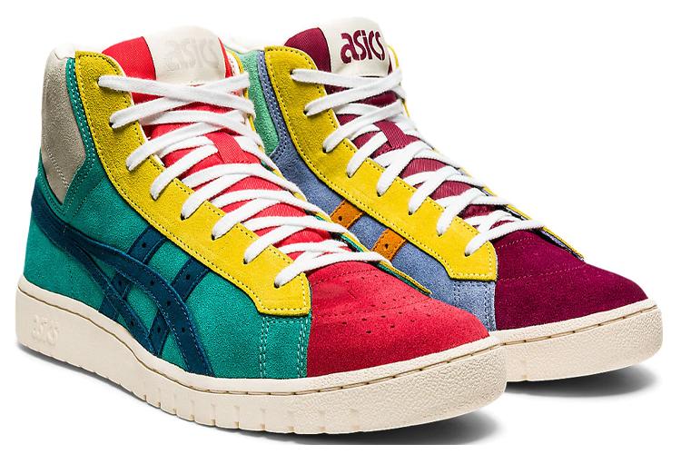 Кроссовки унисекс ASICS Gel PTG Mt Atmos Mismatch, teal-yellow, 37.5 EU