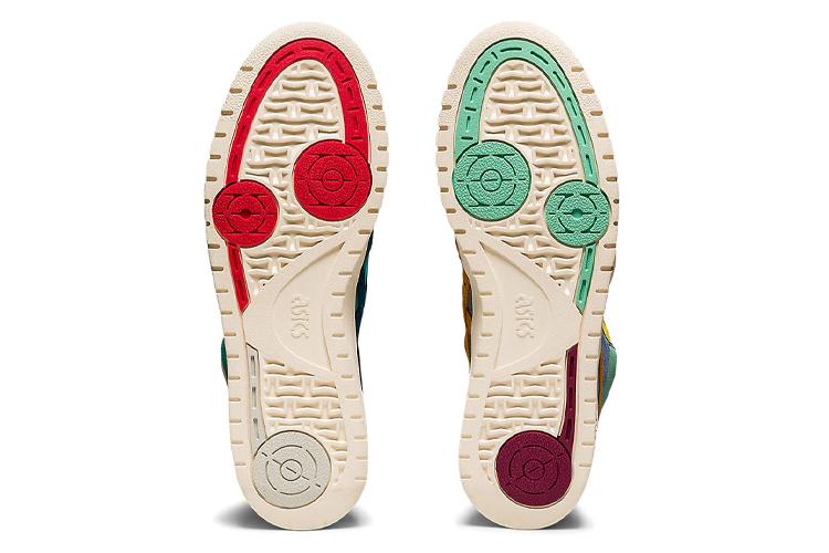 Кроссовки унисекс ASICS Gel PTG Mt Atmos Mismatch, teal-yellow, 37.5 EU