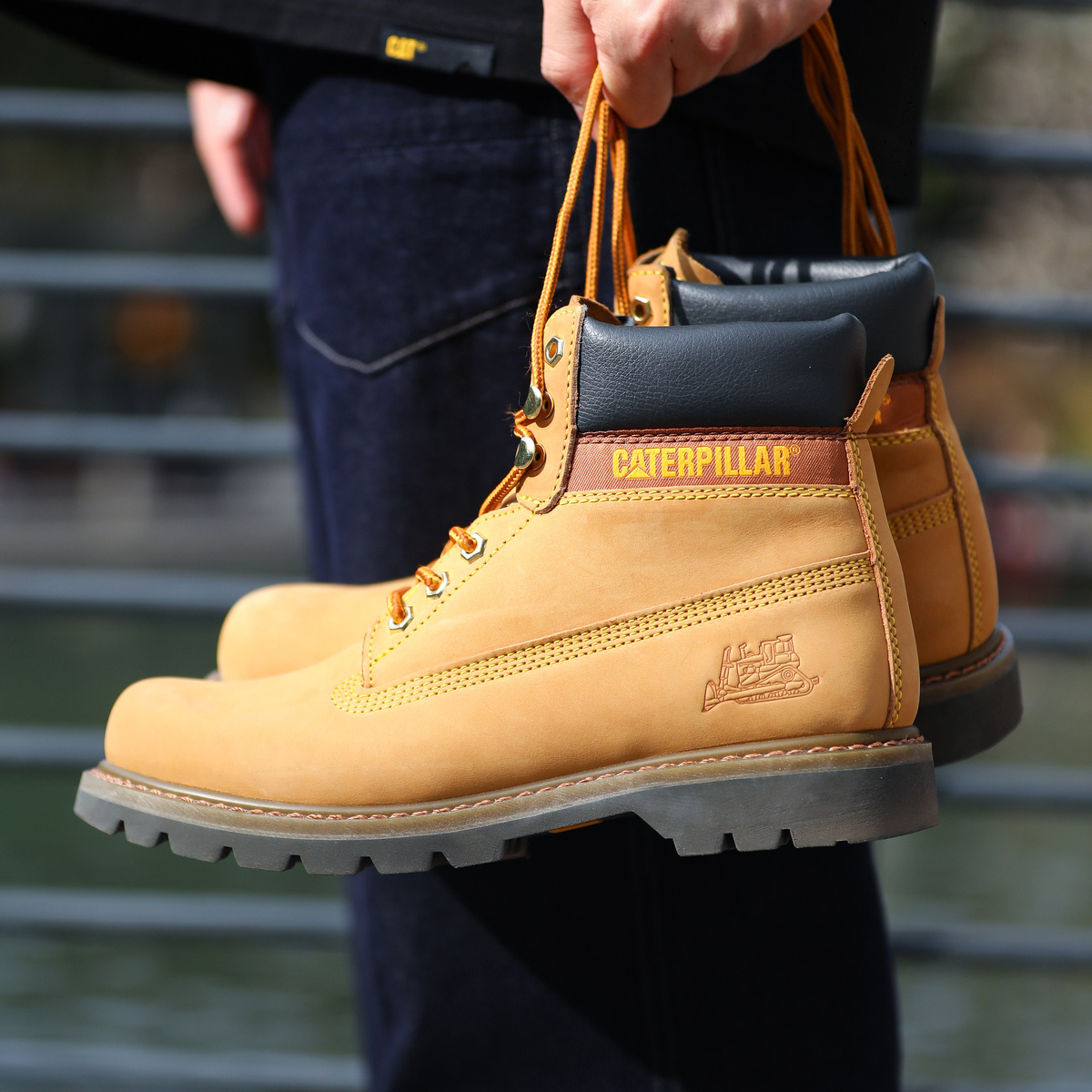 Ботинки унисекс CAT Colorado Series желтые, 43 EU