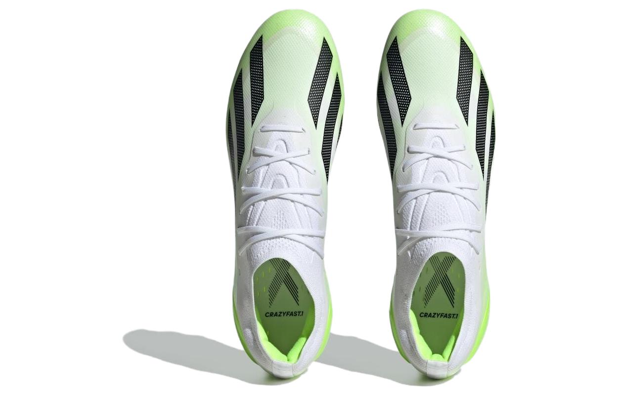 Футбольные бутсы Adidas X Crazyfast.1 Cloud White Lucid Lemon, 46 EU