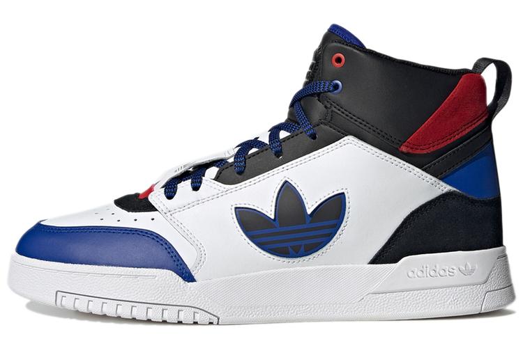 Кроссовки мужские Adidas Originals Drop Step Mid Top белый/черный/синий, 40 2/3 EU