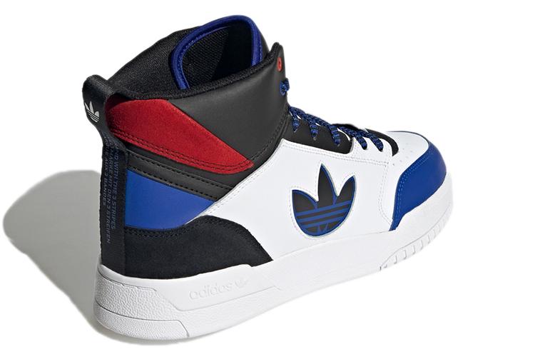Кроссовки мужские Adidas Originals Drop Step Mid Top белый/черный/синий, 40 2/3 EU