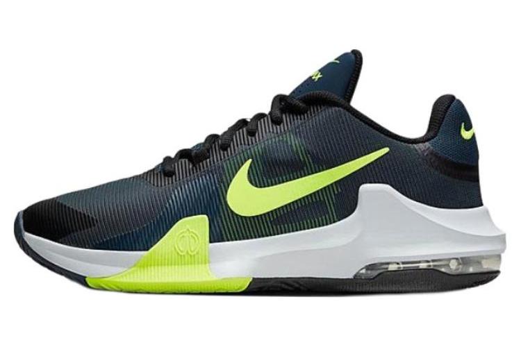 Кроссовки унисекс Nike Air Max Impact 4 armory navy volt, 38.5 EU