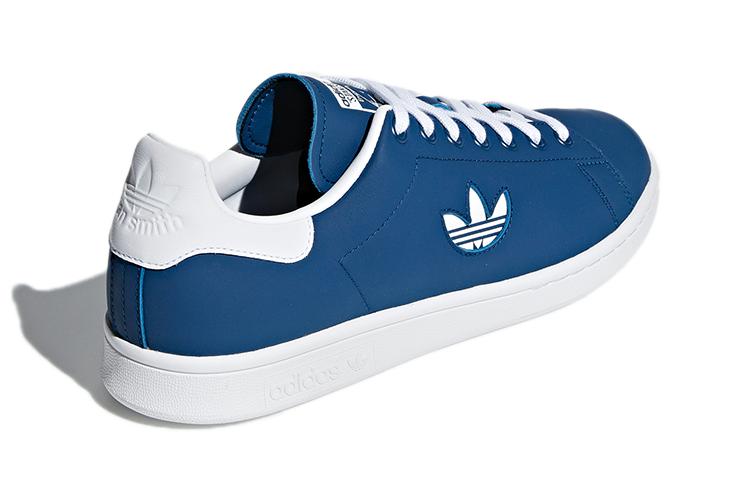 Спортивные кеды мужские Adidas Stan Smith Logo, blue white logo, 40 EU