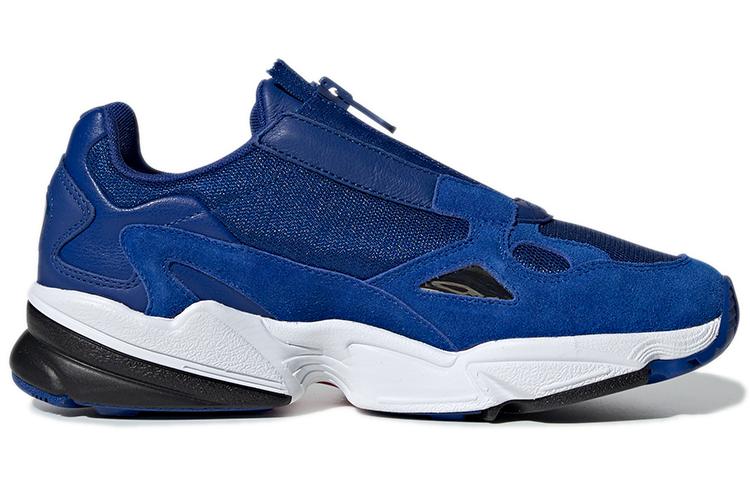 Кроссовки женские Adidas Falcon Zip сине-белые, 38 EU