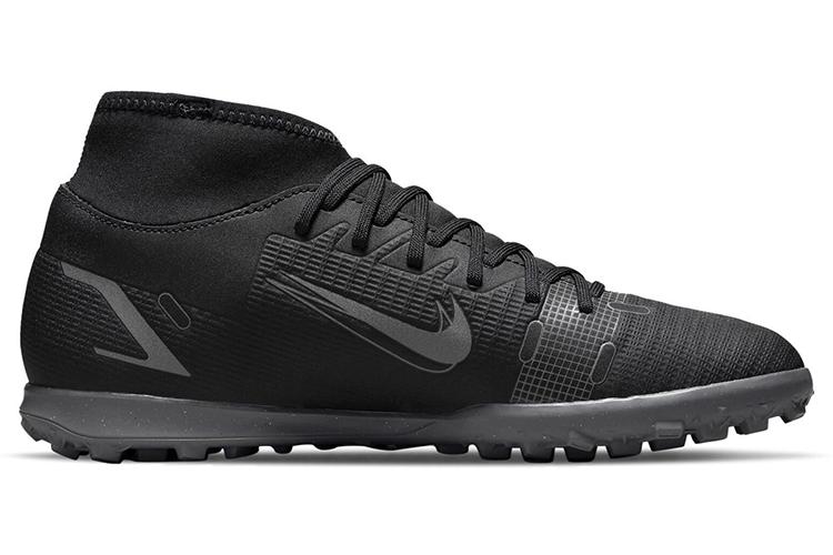 Футбольные бутсы мужские Nike Mercurial Superfly 8 Club Tf черные серые, 41 EU