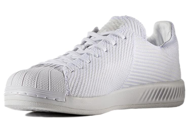 Кеды унисекс Adidas Superstar Bounce Primeknit белые, 44 2/3 EU