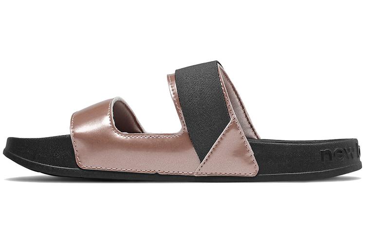 Шлепанцы женские New Balance SWF202CB, gold black, 36.5 EU