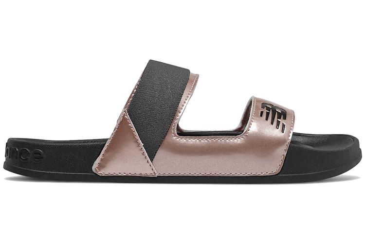 Шлепанцы женские New Balance SWF202CB, gold black, 36.5 EU