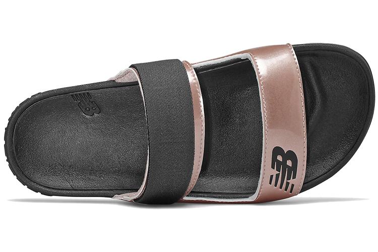 Шлепанцы женские New Balance SWF202CB, gold black, 36.5 EU