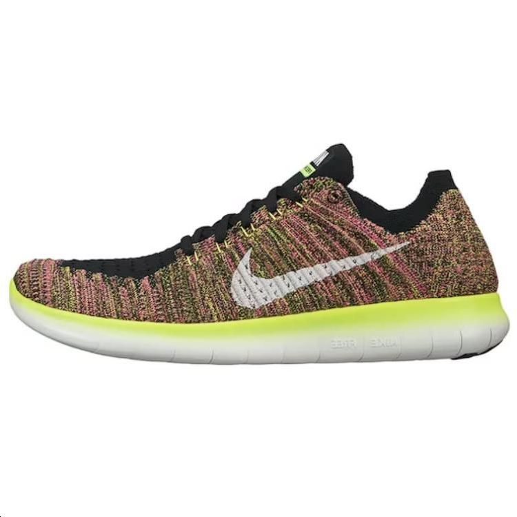 Кроссовки мужские Nike Free Run Flyknit Unlimited желтые, 45 EU