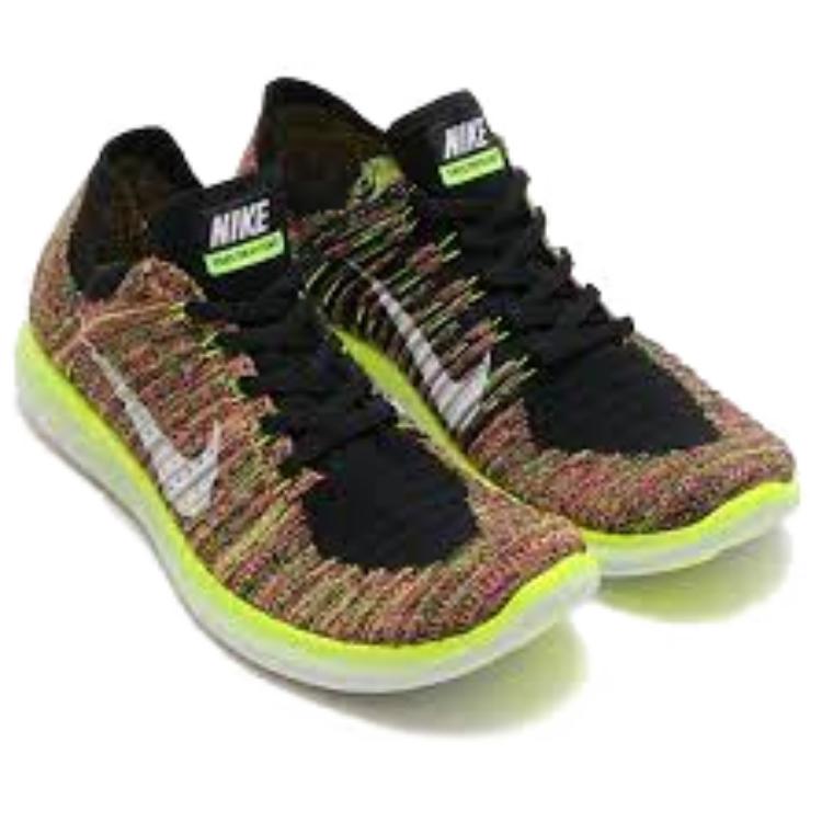 Кроссовки мужские Nike Free Run Flyknit Unlimited желтые, 45 EU