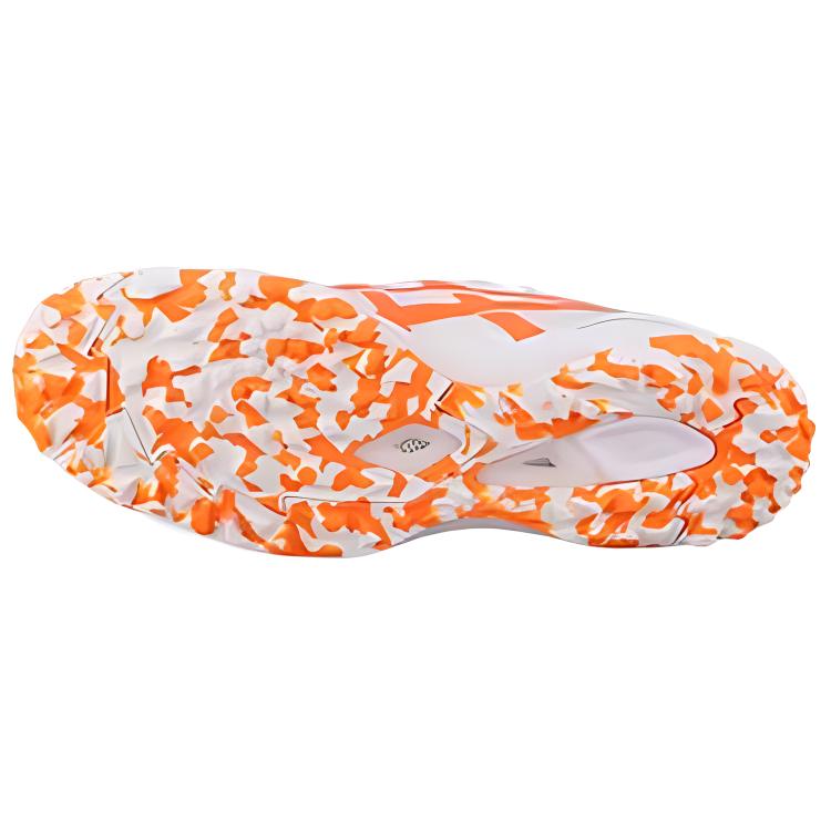 Бутсы мужские Asics C3 TF Turf белые с оранжевым, 42.5 EU