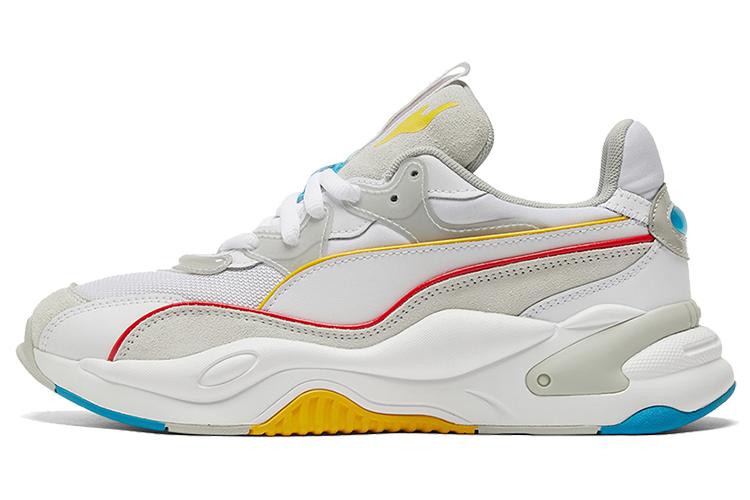 Кроссовки женские PUMA RS 2K Power Play Wns белые, серые, желтые, 38.5 EU