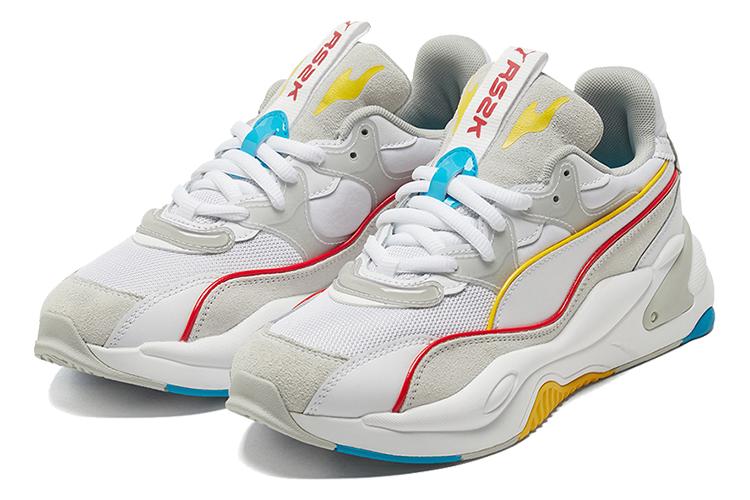 Кроссовки женские PUMA RS 2K Power Play Wns белые, серые, желтые, 38.5 EU