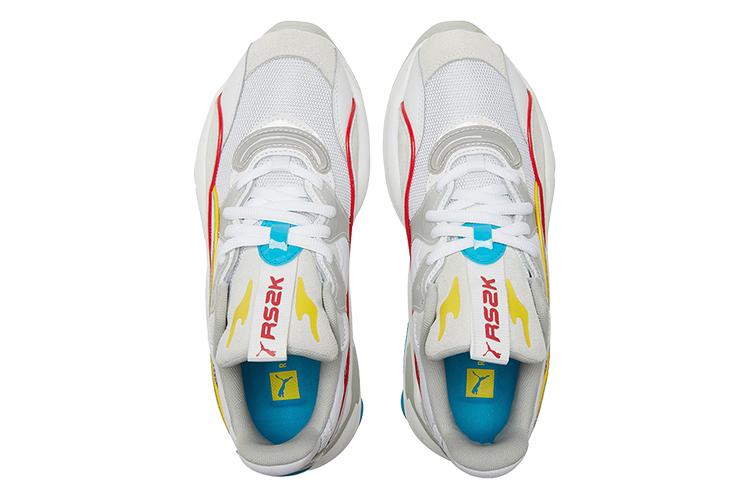 Кроссовки женские PUMA RS 2K Power Play Wns белые, серые, желтые, 38.5 EU