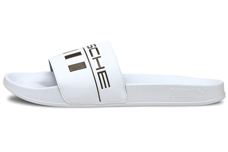Шлепанцы унисекс PUMA Porsche Legacy X Leadcat Slide белые, 39 EU